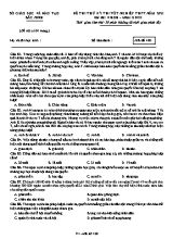 Đề thi thử Tốt nghiệp THPT môn Giáo dục công dân - Mã đề 420 - Năm học 2020-2021 - Sở giáo dục và đào tạo Bắc Ninh (Có đáp án)